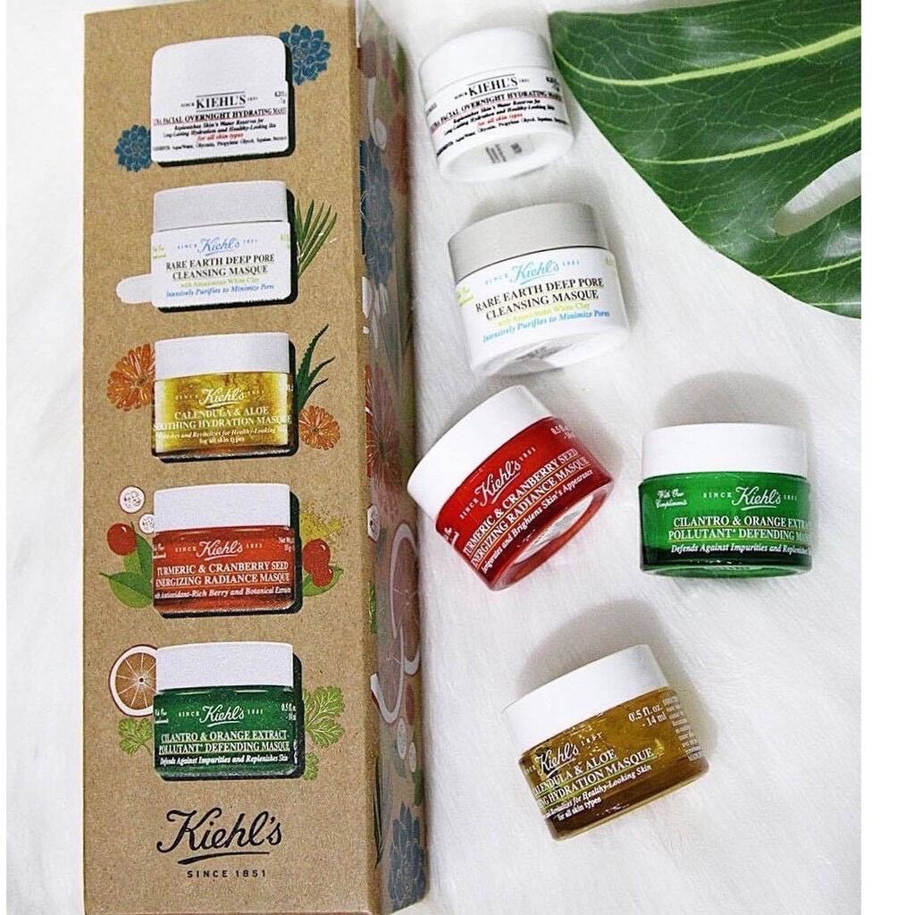Mặt nạ kiehl's đất sét - hoa cúc - nghệ - gừng - bơ mini 14ml