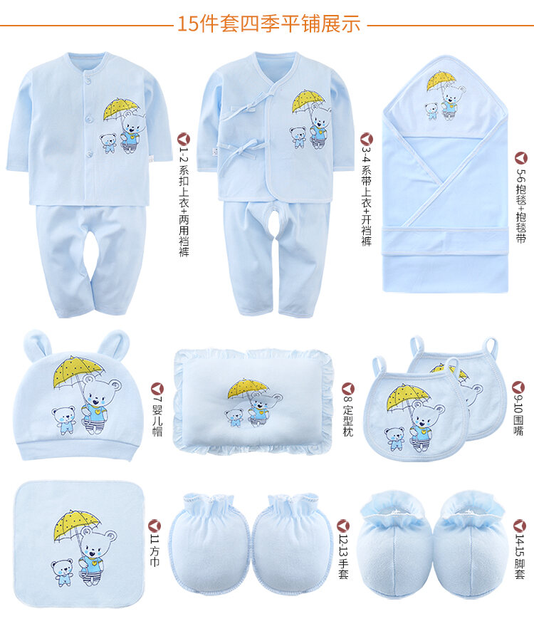 Quần áo trẻ em bộ hộp quà cho trẻ sơ sinh 0 - ảnh sản phẩm 4