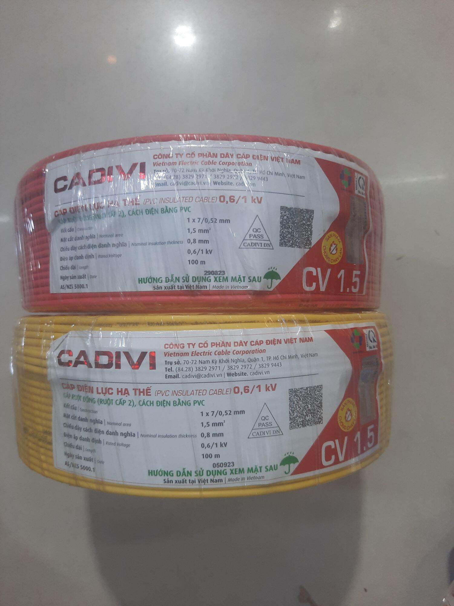 [ Bán lẻ theo mét] Dây điện đôi mềm Cadivi các cỡ.
