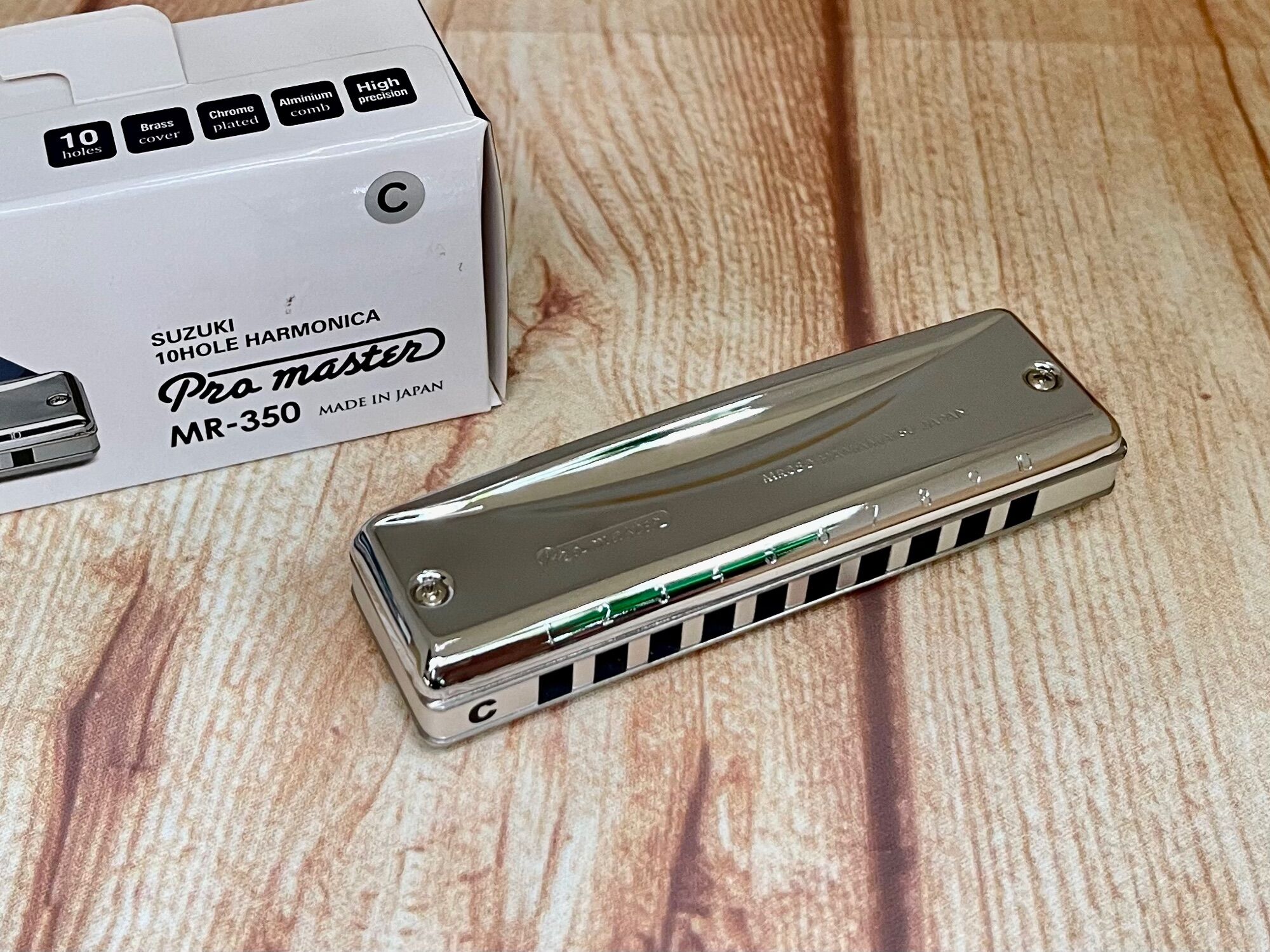 Kèn harmonica 10 lỗ Diatonic Suzuki ProMaster Mr-350