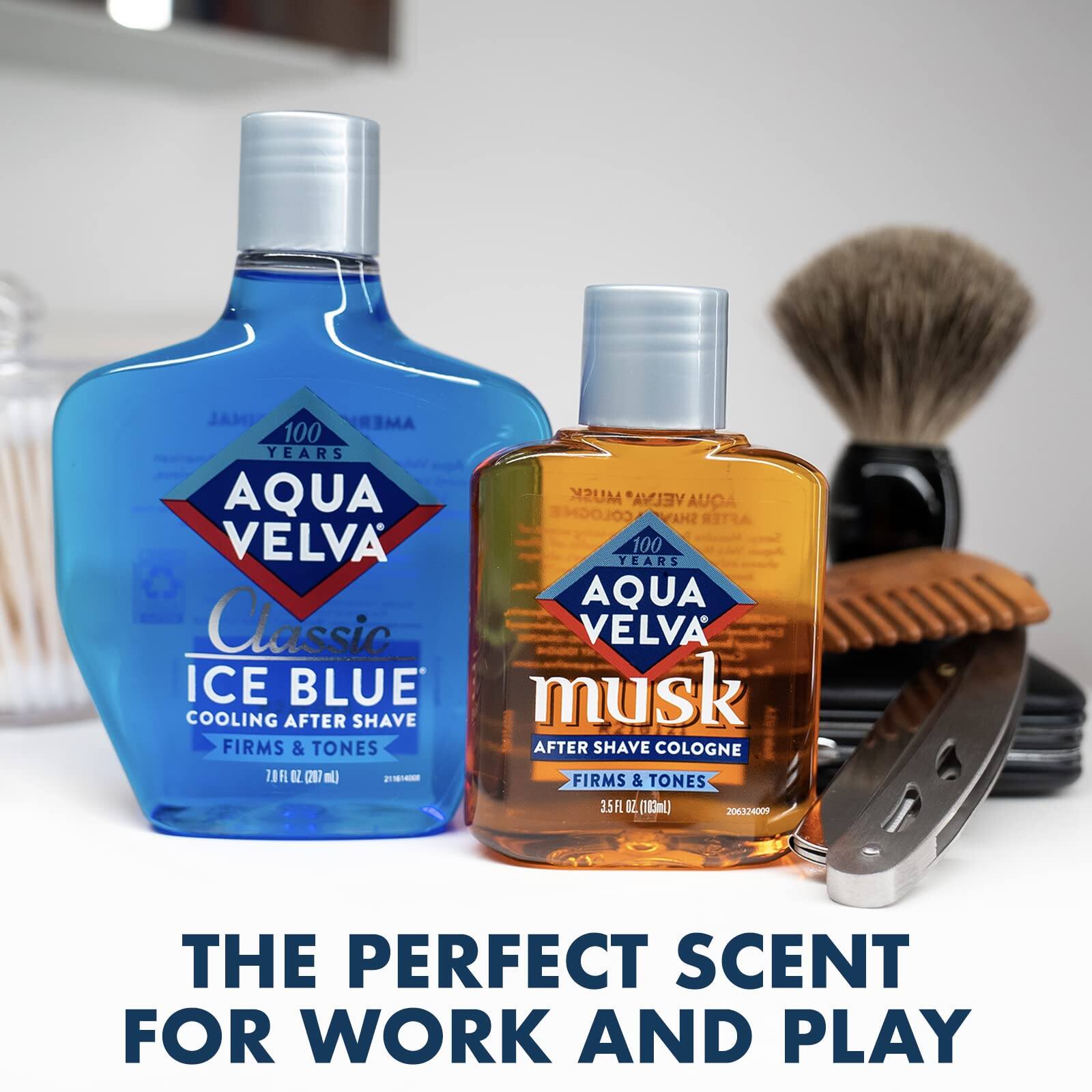Nước hoa sau cạo râu Aqua Velva Musk - Blue