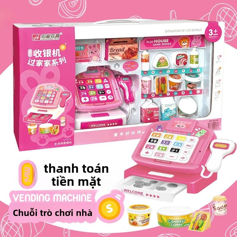 Máy Bán Đồ Uống Tự Động Cho Trẻ Em Đồ Chơi Bán Hàng Giả Gái Trò Chơi Bán Hàng Tự Động Đồ Chơi Bán Kẹo Cho Bé Trai Và Bé Gái