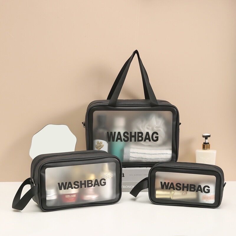 Set 3 túi washbag mỹ phẩm/ túi du lịch đựng đồ trang điểm cá nhân