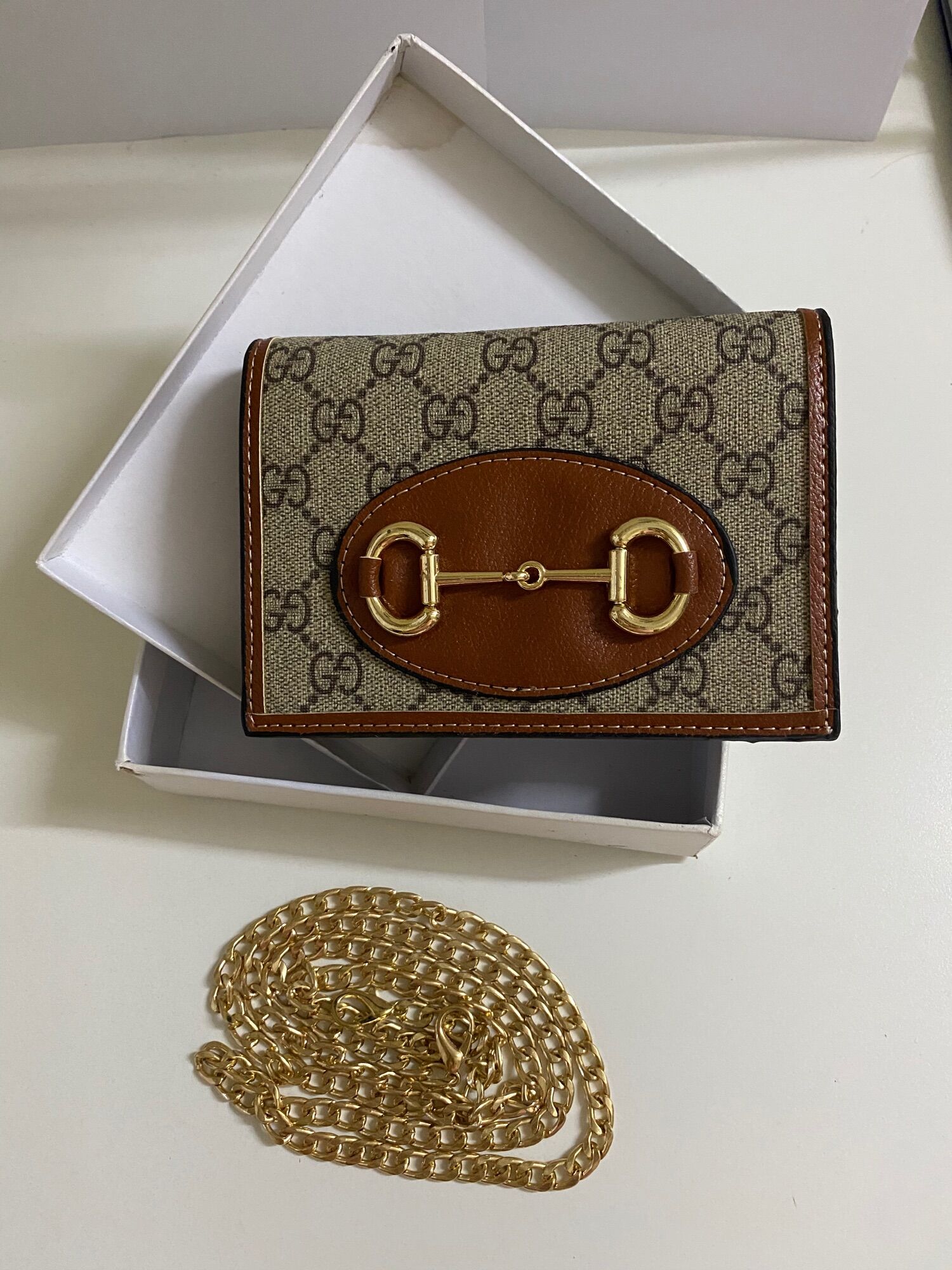 Túi ví mini GC KT 15*10, fullbox (3 ngăn, dây đeo)
