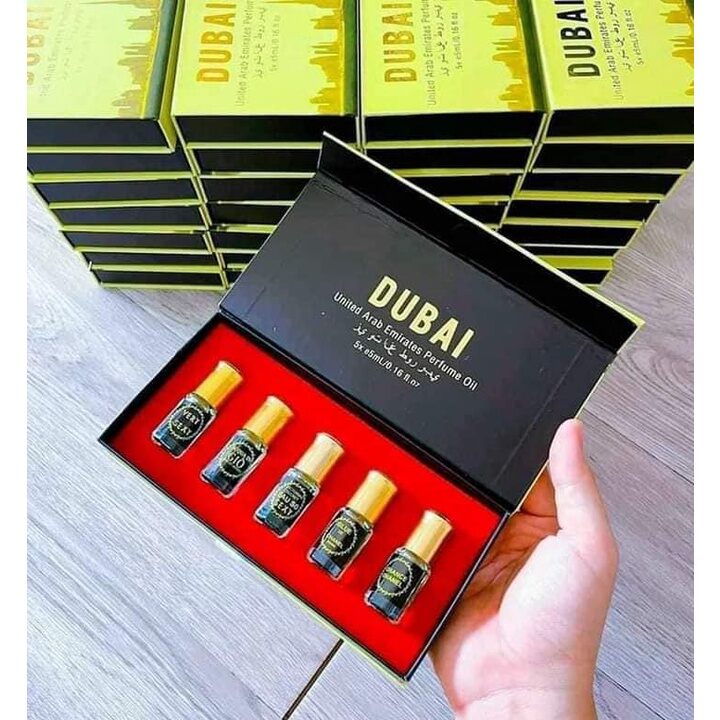 Set nước hoa mini Dubai vàng