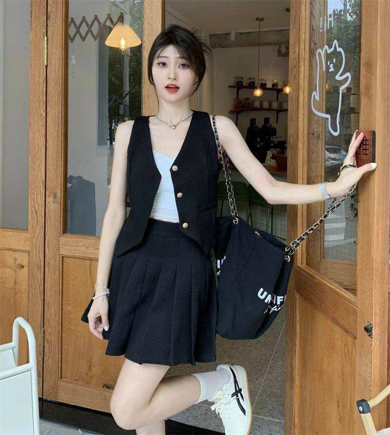 [HCM]SET QUẦN VÁY ÁO GHI LÊ SÁT NÁCH