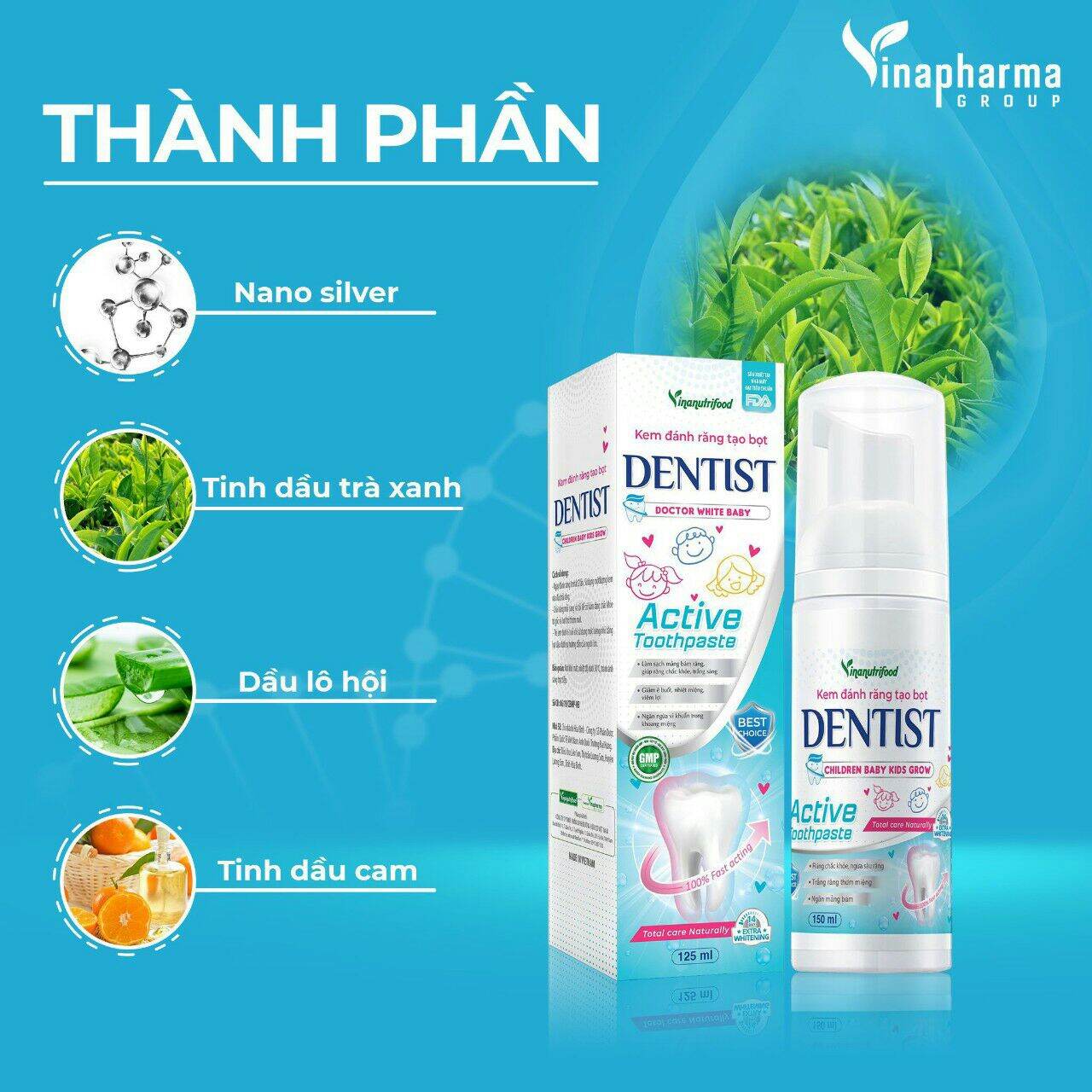 Kem Đánh Răng Tạo Bọt Dentist