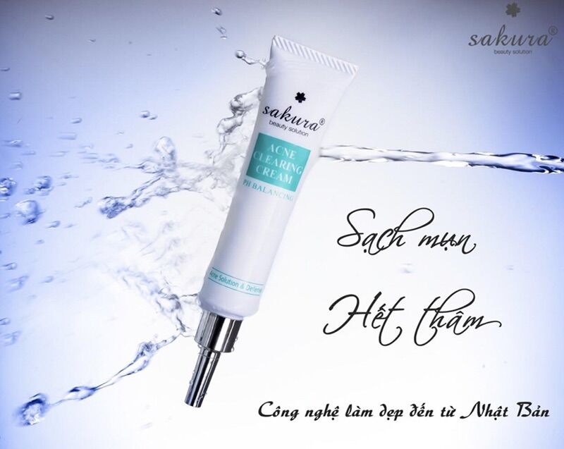 Kem giảm mụn Sakura Acne Clearing Cream
