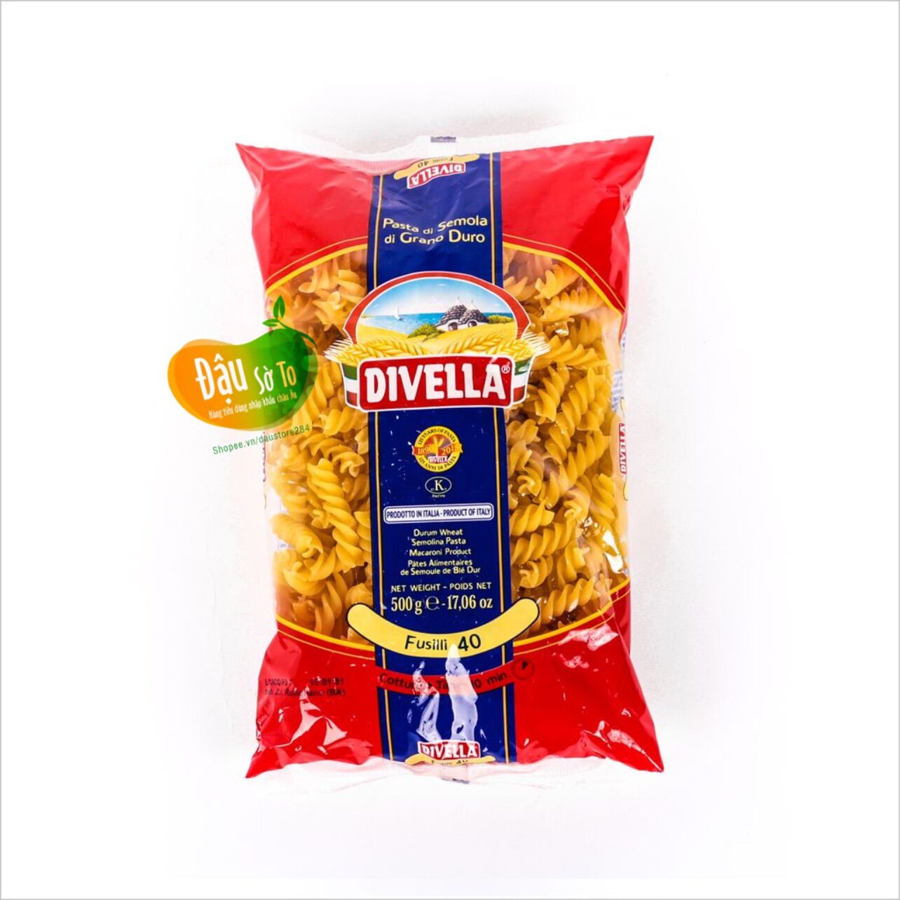 Mỳ ống vát ý divella 500g-