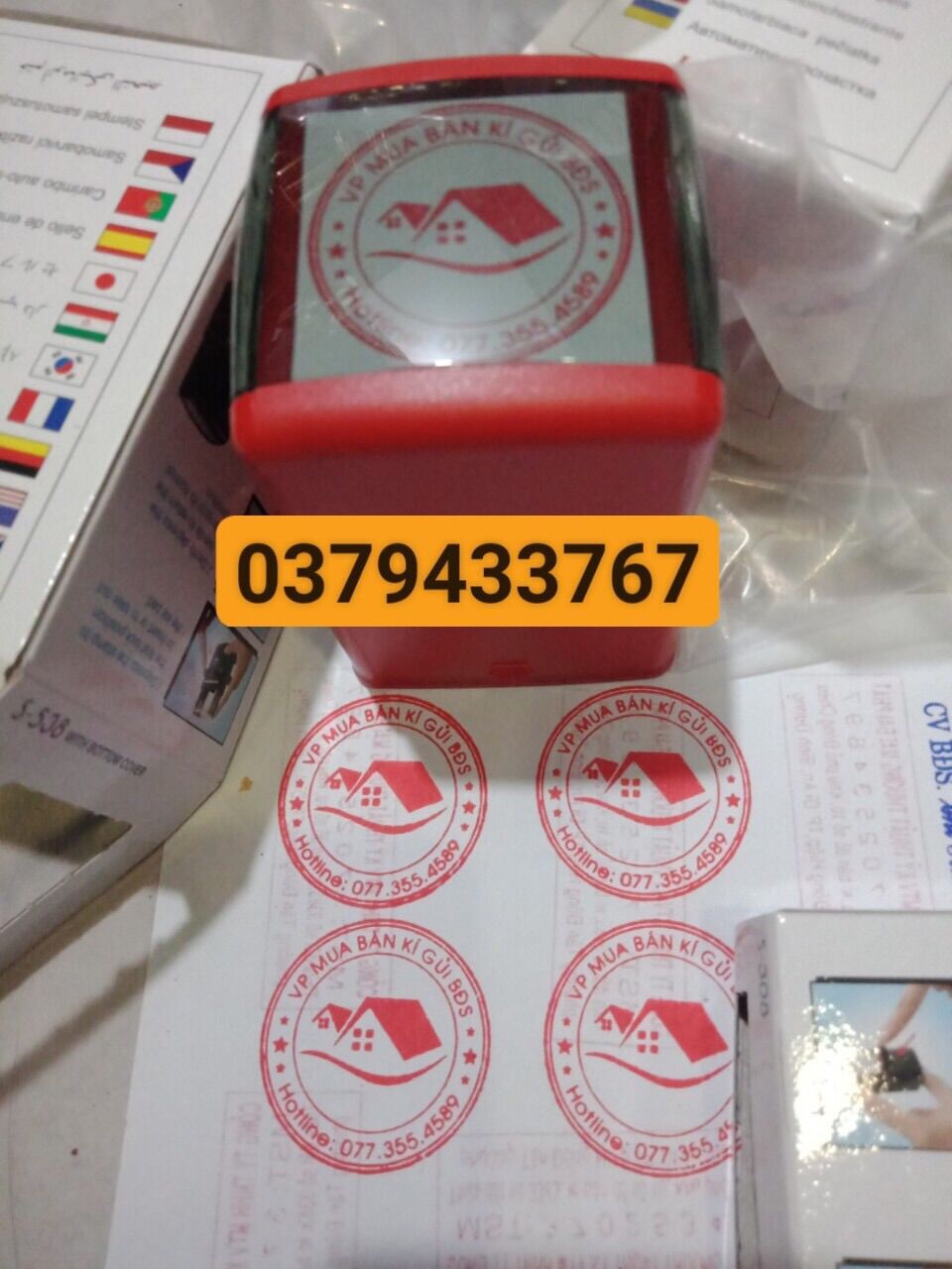 Khắc dấu tròn cửa hàng, shop, cơ sở, khắc dấu tròn logo theo yêu cầu giá rẻ, chất lượng