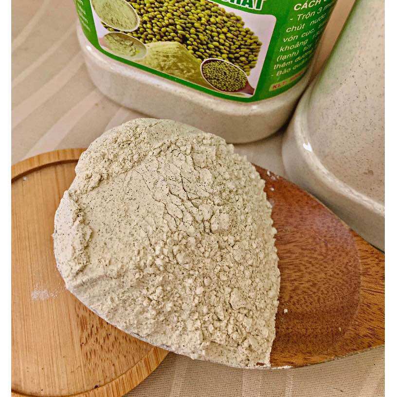Bột Đậu Xanh Nguyên Chất Hũ 500Gr
