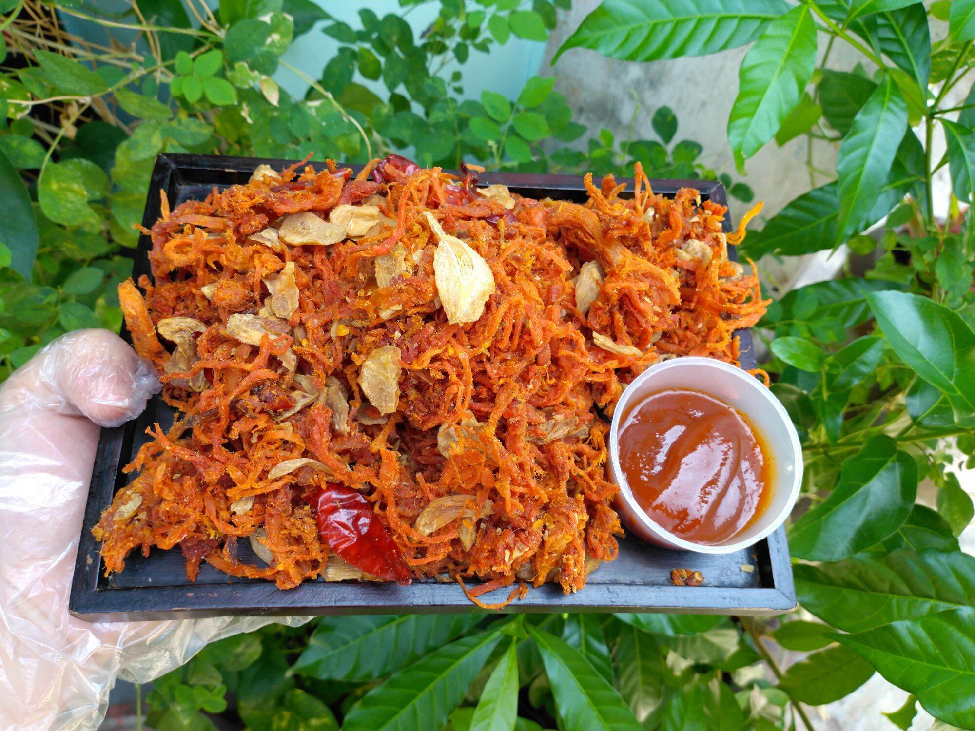 khô heo cháy tỏi 300g