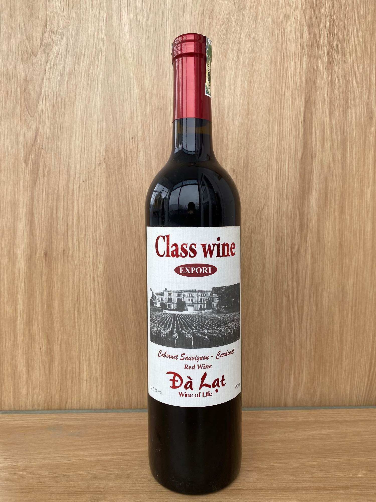 Rươu Vang Đỏ CLASS WINE Export Đà Lạt 12.5% 750ml