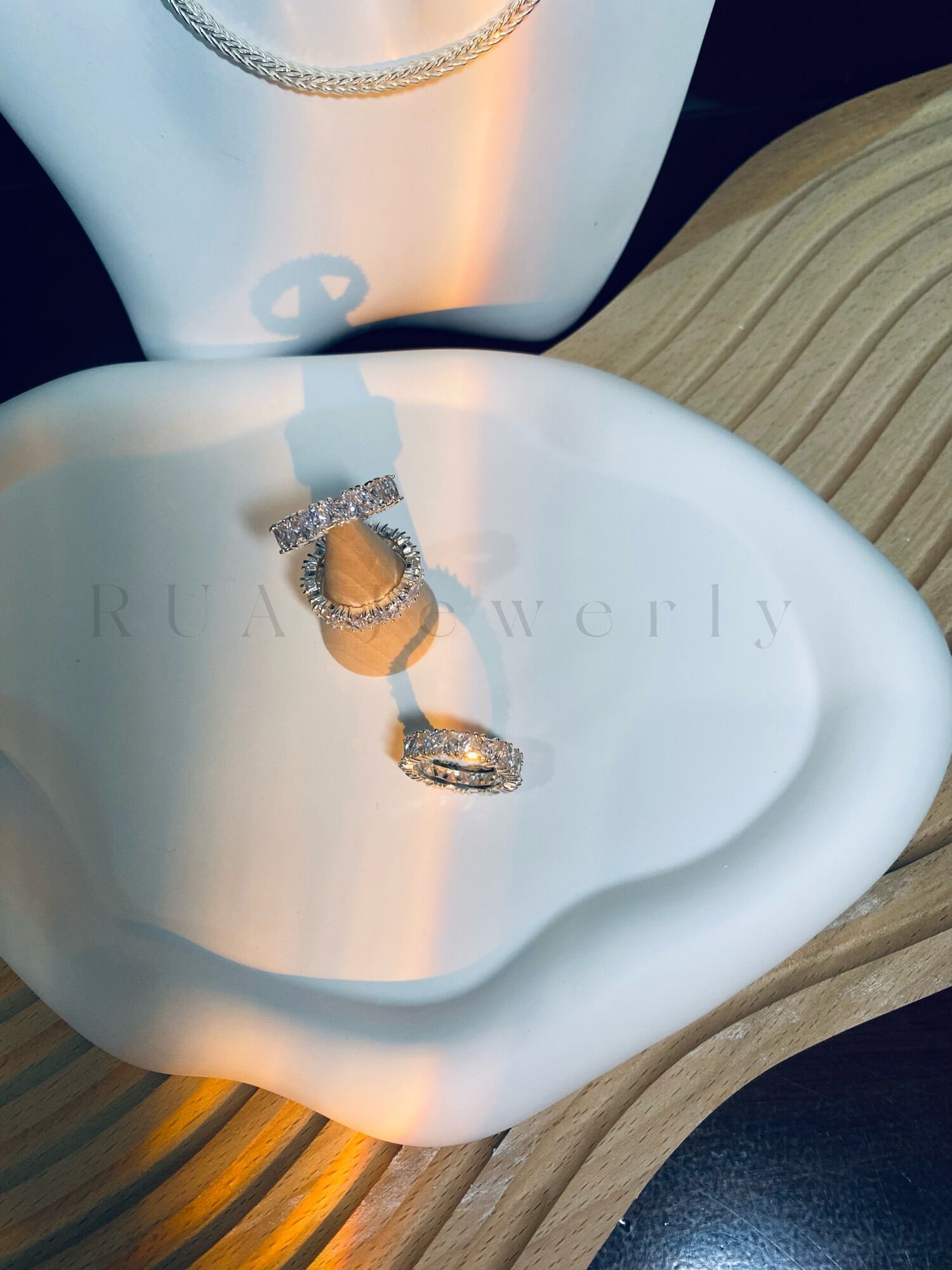 Unisex Silver Ring Full of Cz Stones
