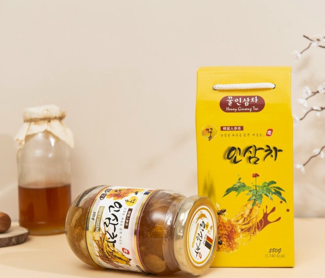 Sâm lát ngâm mật ong hủ 580g