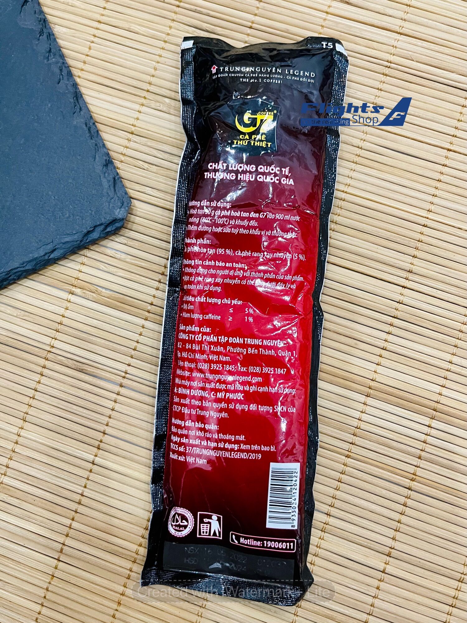 Cafe hoà tan đen G7, gói lớn 30g