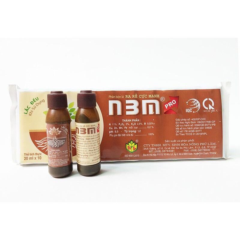 Phân bón kích rễ, ra rễ cực mạnh N3M pro, lọ 20ml