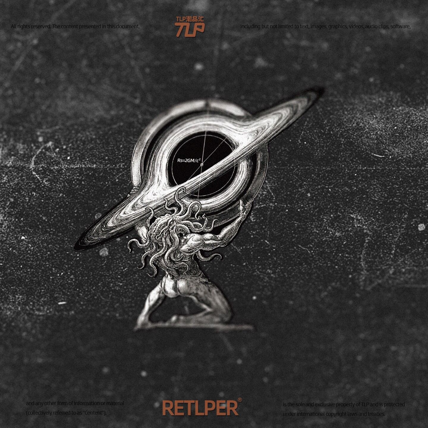 Retlper Hollow-Out Car Sticker Original Black Hole Einstein Physics Cage Gravity Radius Sketch Waterproof Sticker Giá 390,659 Đồng*Miễn phí vận chuyển