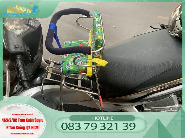 Ghế ngồi xe máy cho bé xe AB - PCX - NVX (Ghế 4chân)