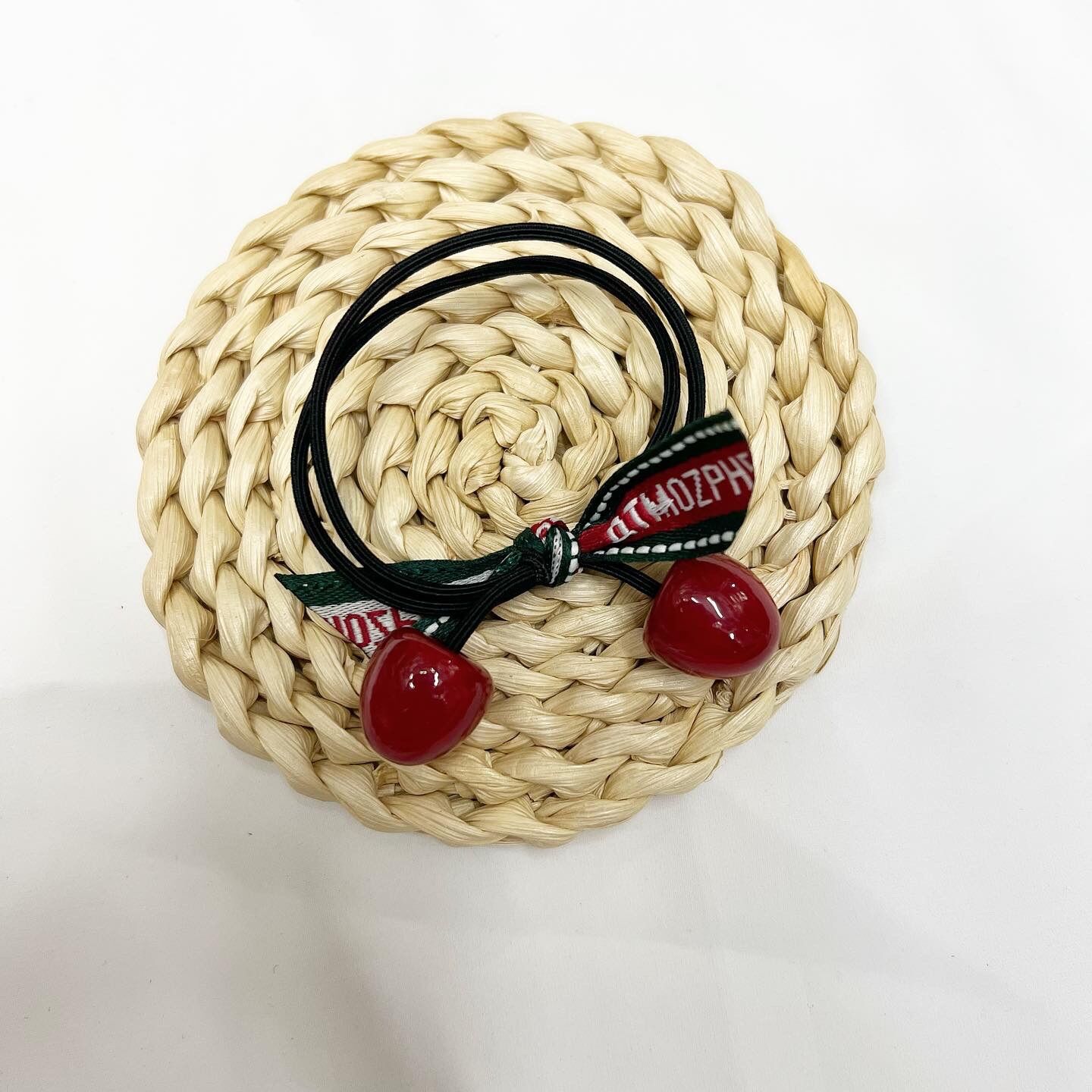 Dây cột tóc cherry loại tốt quấn ruy băng