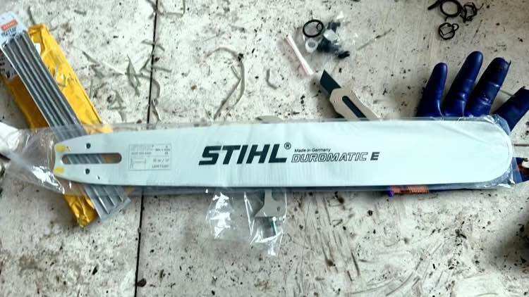 Lam cưa xích STIHL lam 35 cm ( lam  đầu hợp kim)
