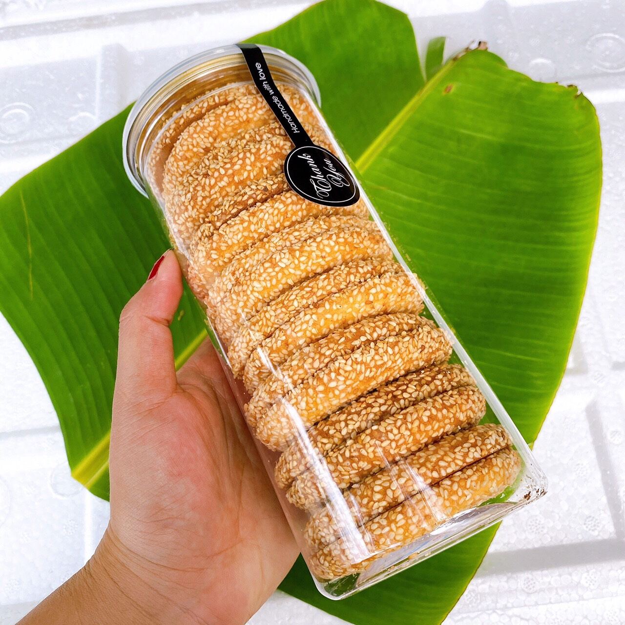 bánh vòng mè bơ sữa