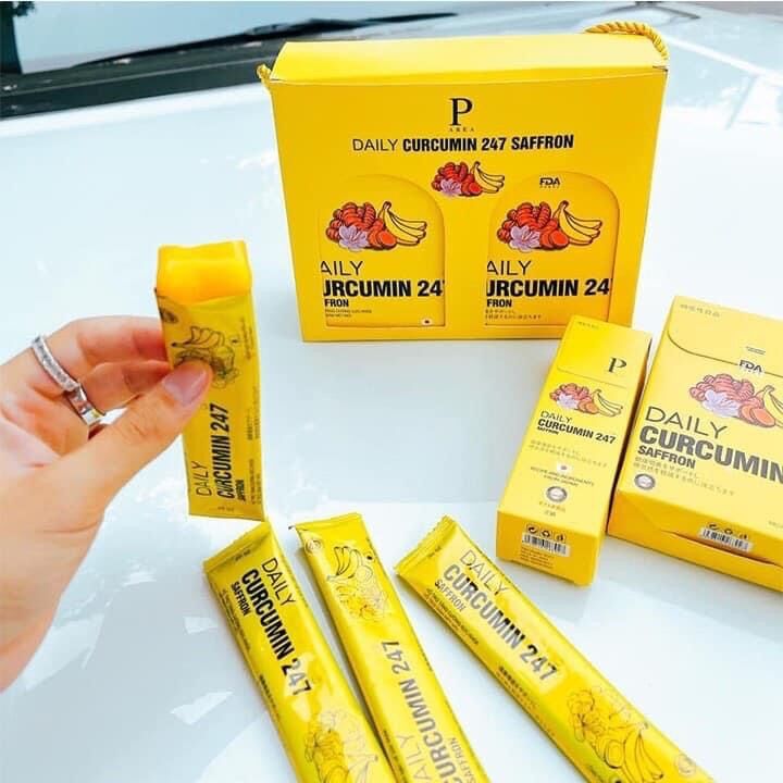 Thạch Nghệ Đông Trùng vị chuối Saffron Nano Curcumin