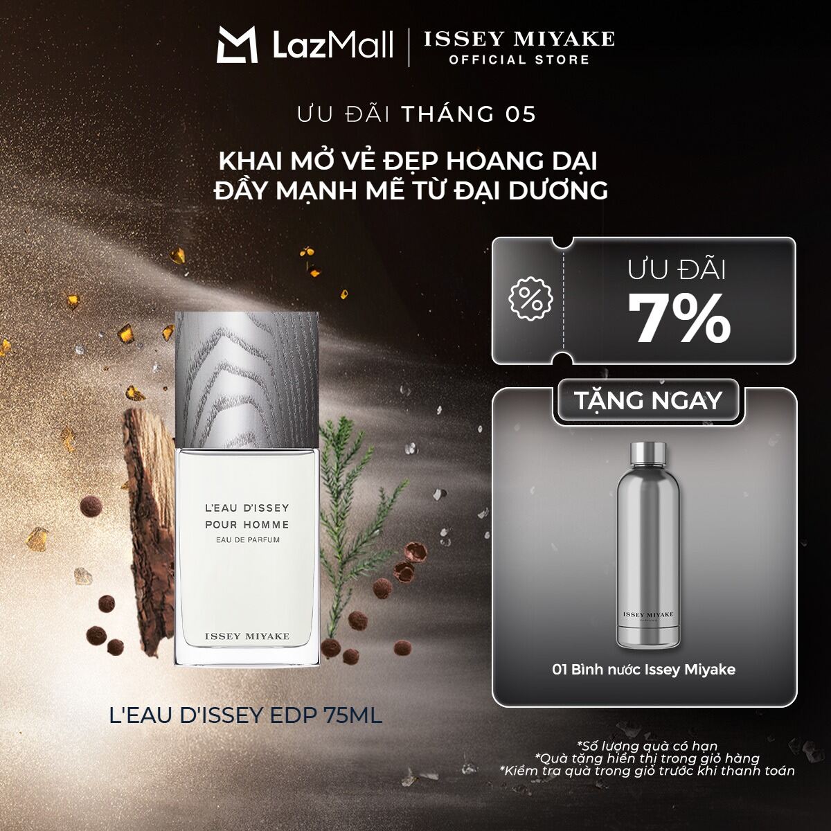 Nước Hoa nam Issey Miyake L'eau D'Issey Pour Homme Eau De Parfum 75ml