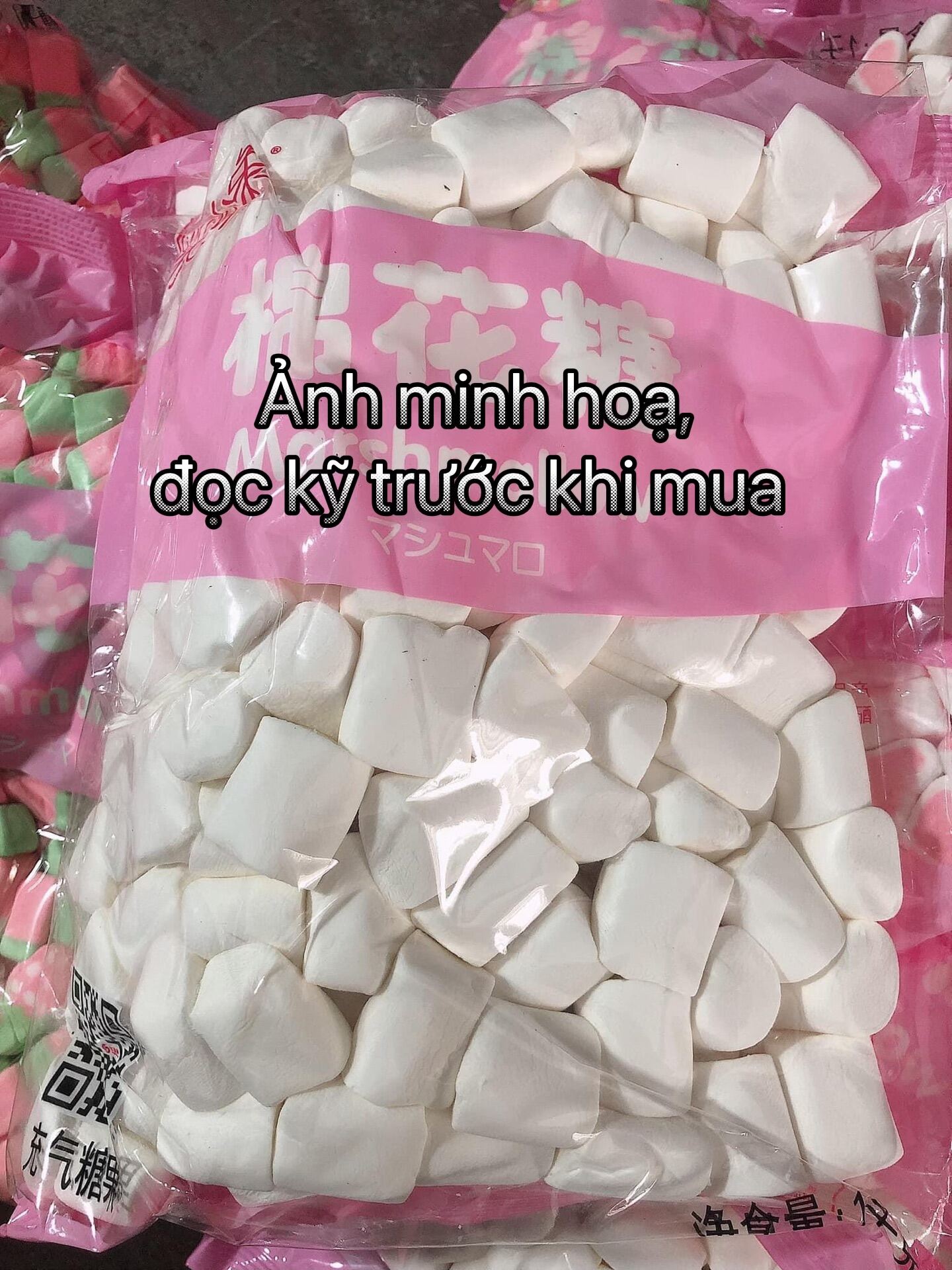 kẹo bông gòn MAsHMALLOW 1.000g túi 1kg