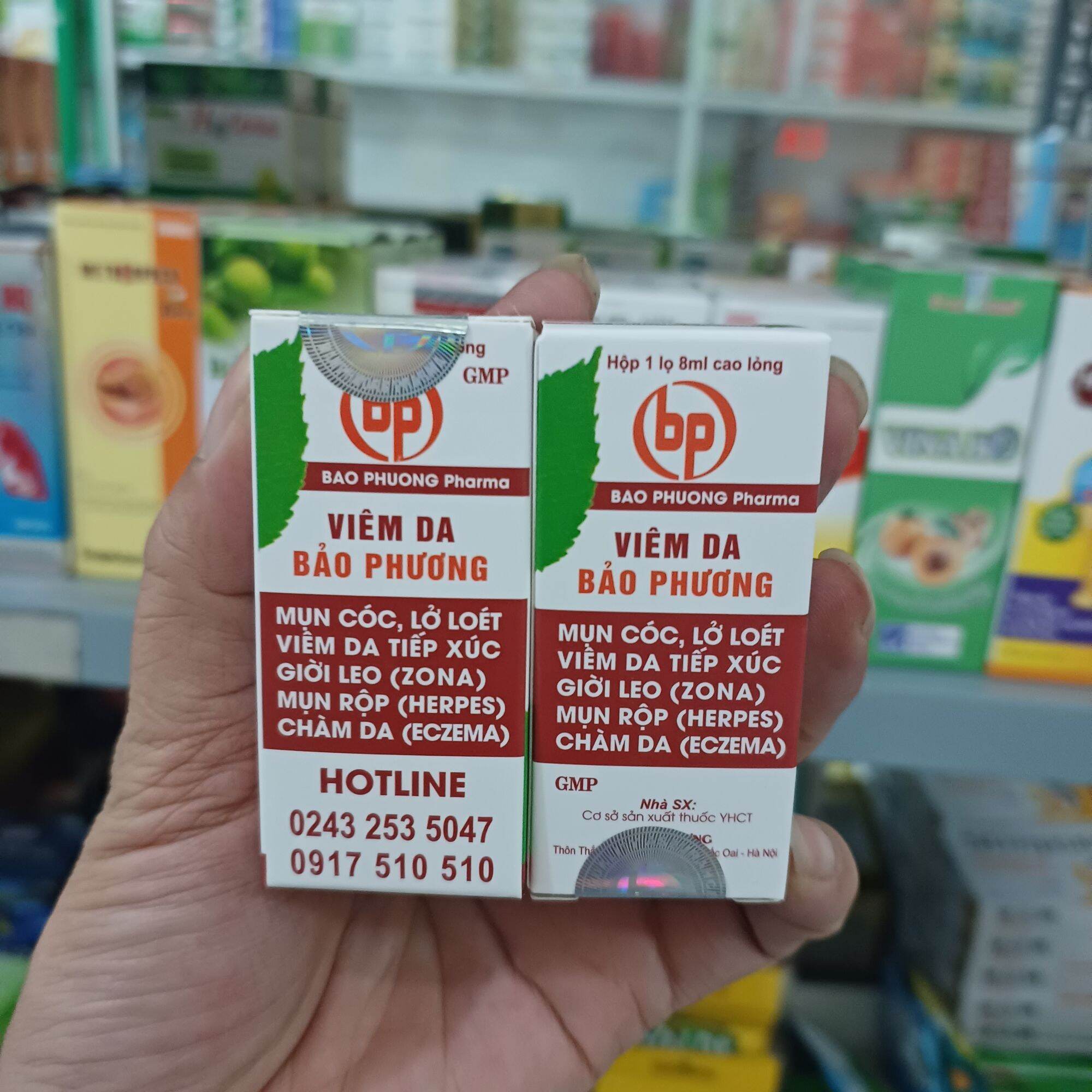 Cao lỏng bôi da viêm da Bảo Phương 8ml