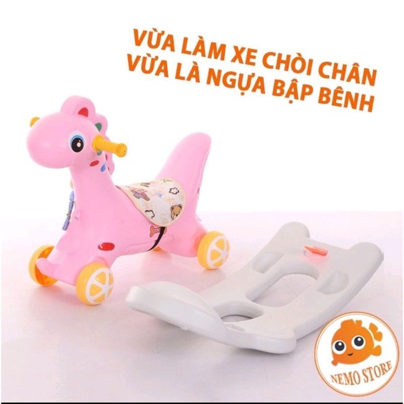 ngựa bập bênh cho bé mẫu mới 2022