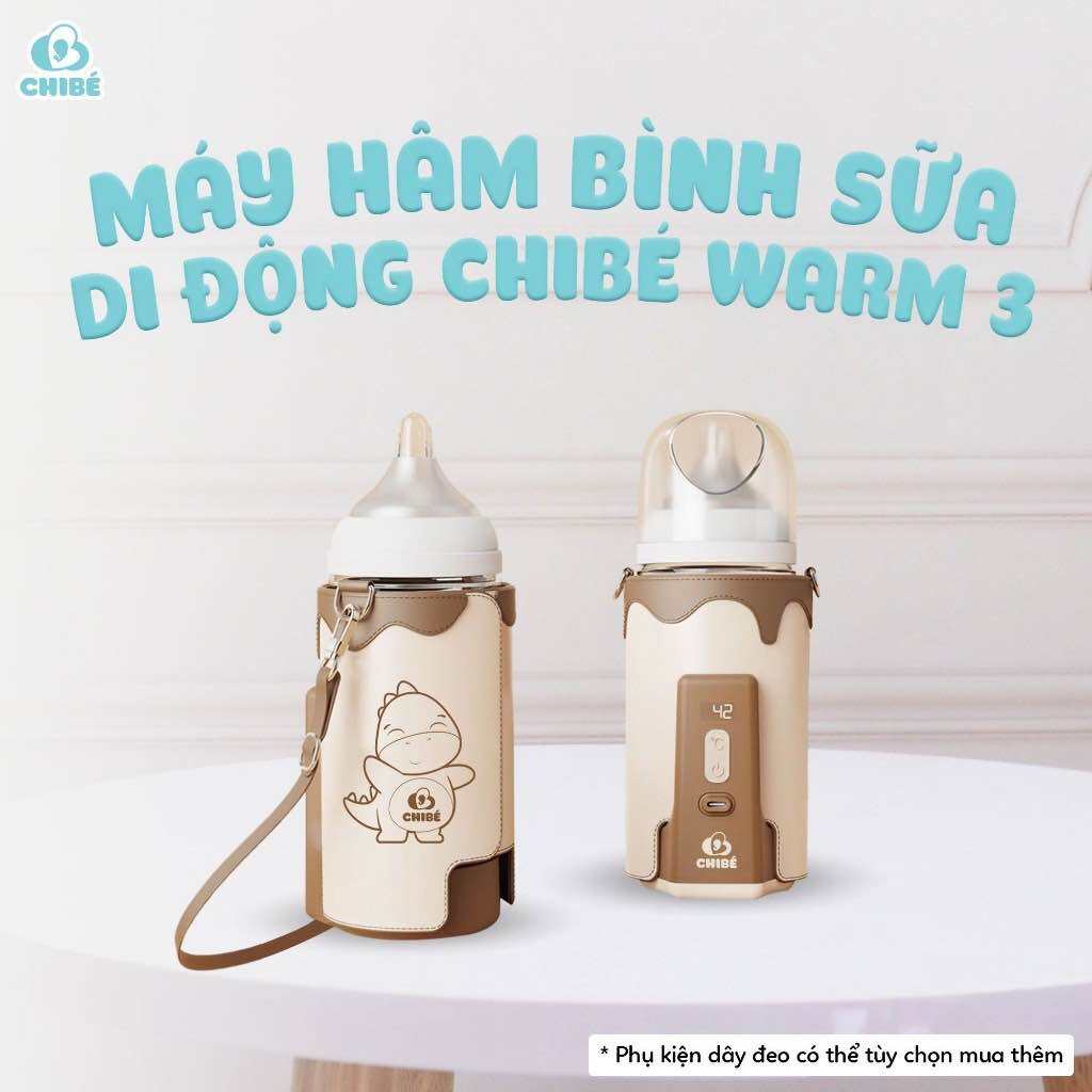 Máy hâm bình sữa di động Chibe Warm 3 , hâm ấm cầm tay du lịch