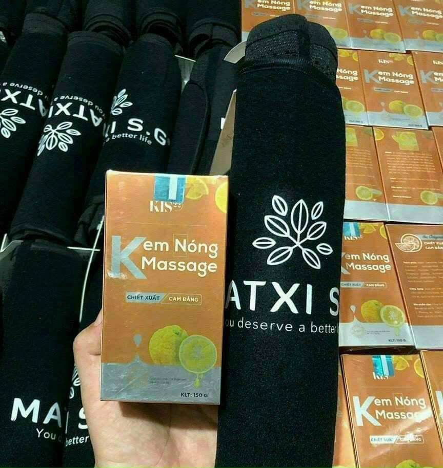 Kem tan mỡ bụng kèm đai dán Goslim mẫu mới chiết suất cam đắng