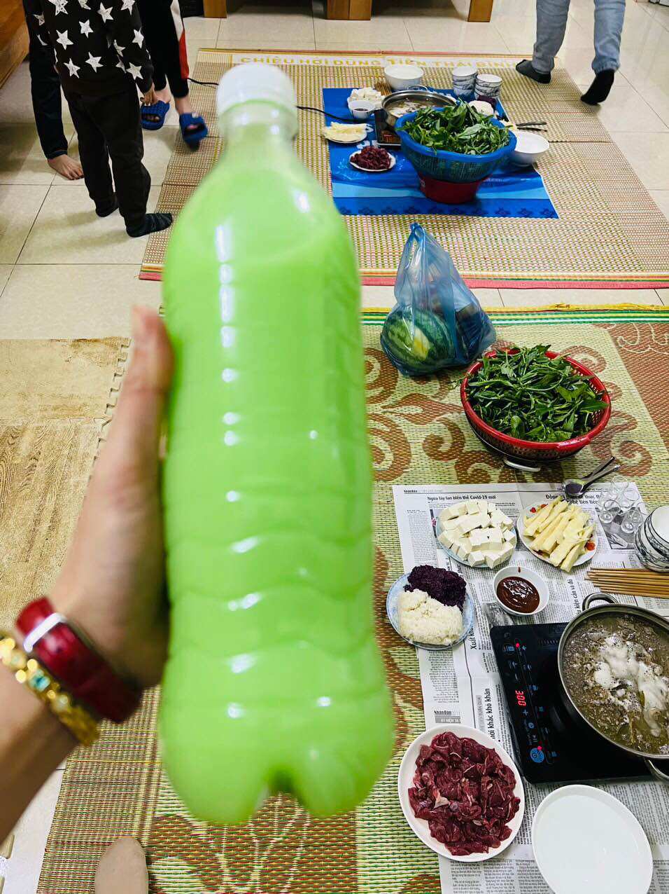 Rượu cốm sữa Hà Giang uống thơm và êm chai 1 lít