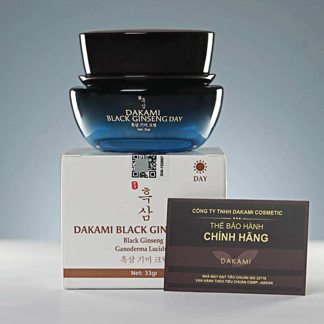 Kem Nám Sâm Đen Dakami ( combo ngày đêm tặng kèm sét kem mini)