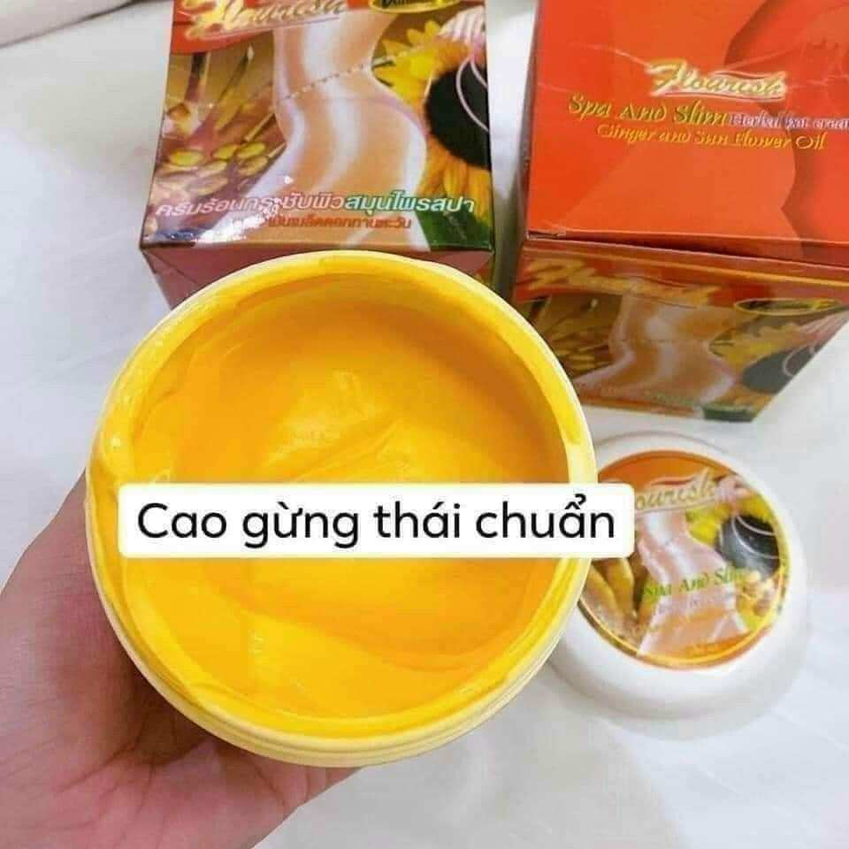 Kem tan mỡ bụng gừng ớt flourish thái lan 500ml