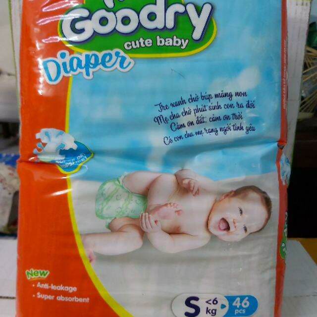 Tã dán Goodry Value Pack S46/M42/L38/XL34