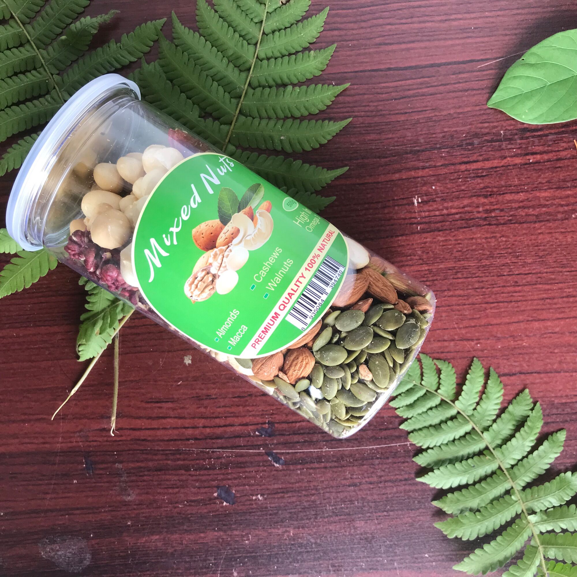 Mua 1 được 5 loại hạt Hạt dinh dương mix 5 loại hạt óc chó đỏ Mỹ - hạnh nhân - điều nguyên hạt - nhân mắc ca - nhân bí xanh