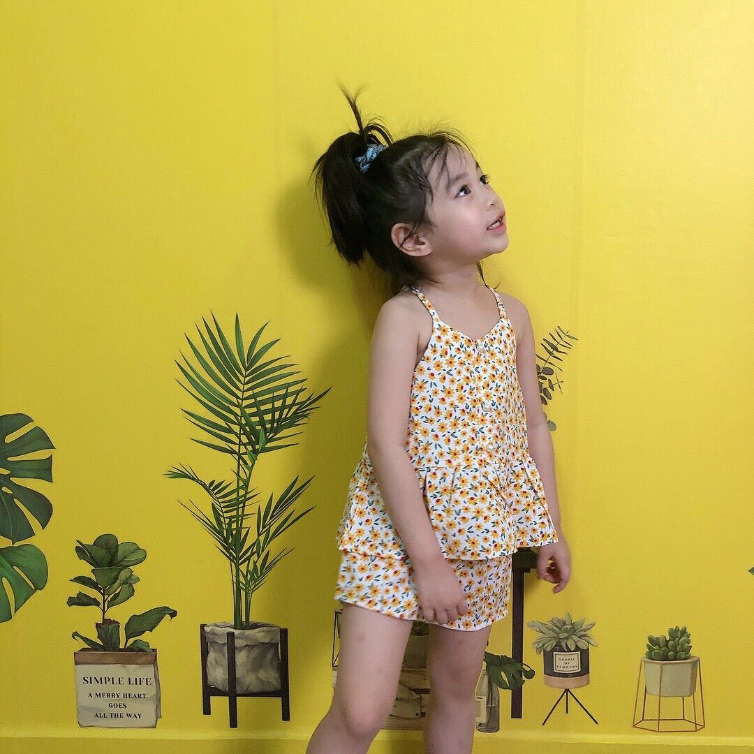 Đồ bộ lụa 2 dây cho bé gái (màu ngẫu nhiên)