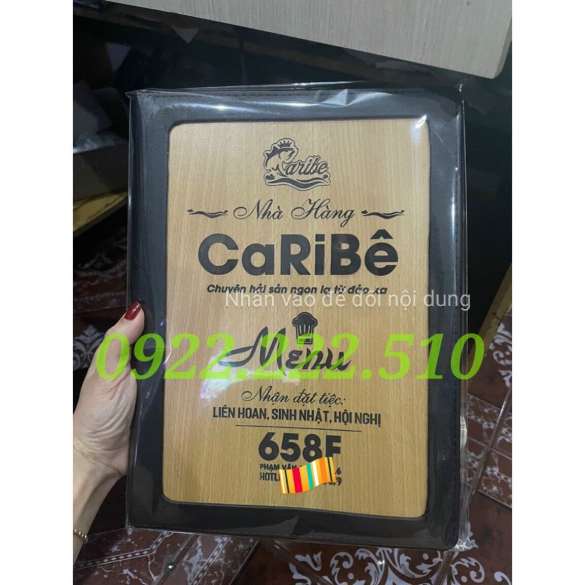 BÌA MENU GỖ 2030 CAO CẤP ( 20x30 cm )