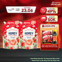 [Chọn mùi] Combo 2 nước giặt xả Homey túi x 3.4kg