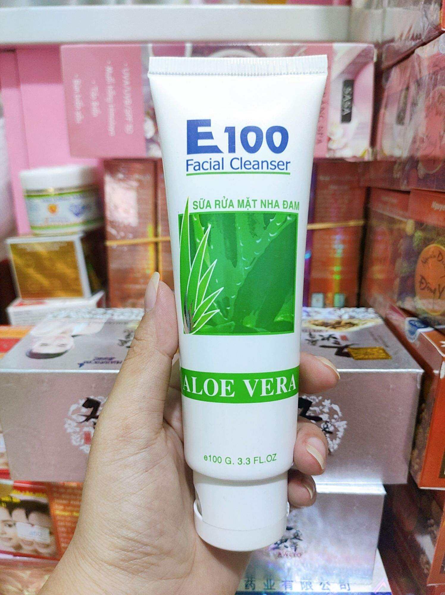 Sữa rửa mặt E100 Nha Đam 100g