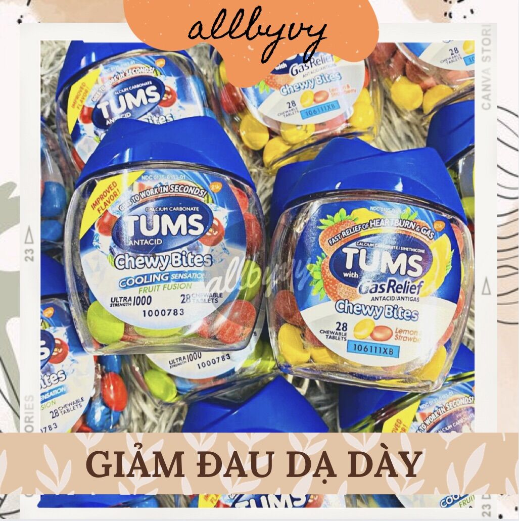 Allbyvy | kẹo ngậm tums antacid chewy bite