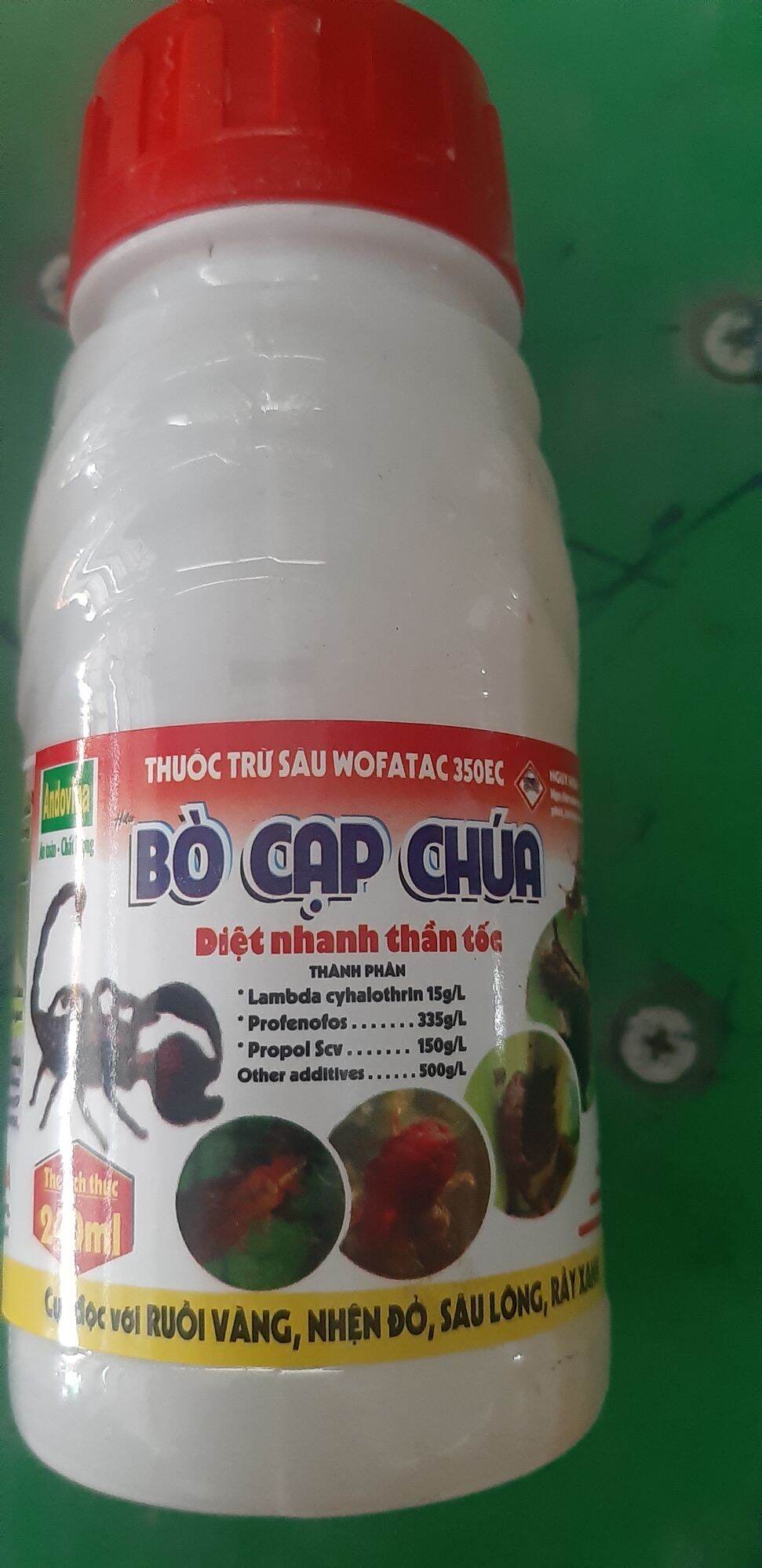 Thuốc trừ ruồi vàng, nhện đỏ, sâu lông Wofatac 350EC 130k\chai