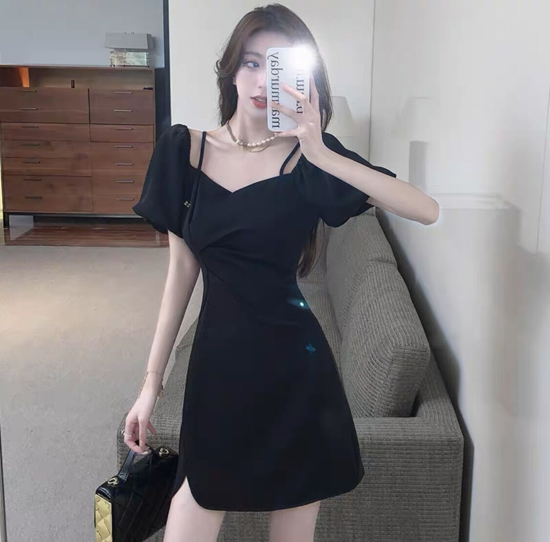 Đầm kiểu dây tay rớt
