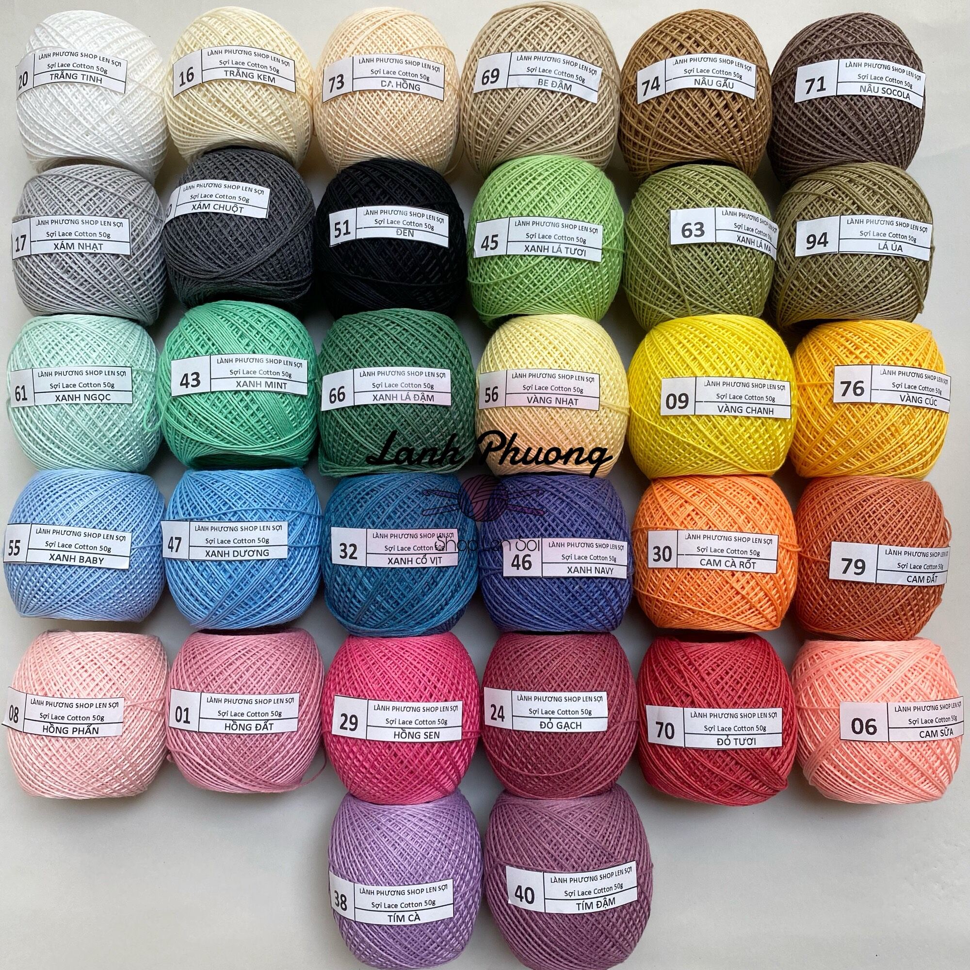 Sợi Lace Cotton 0.8mm Đan Móc Mùa Hè