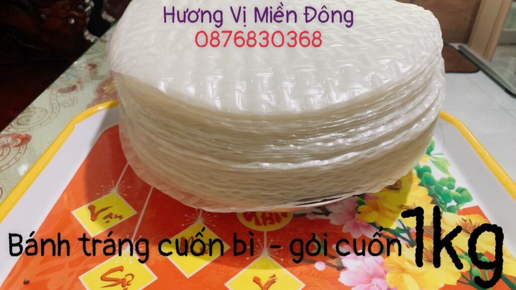 1Kg bánh tráng dẻo cuốn - Cuốn Bì - Chế biến Gỏi Cuốn Loại Ngon