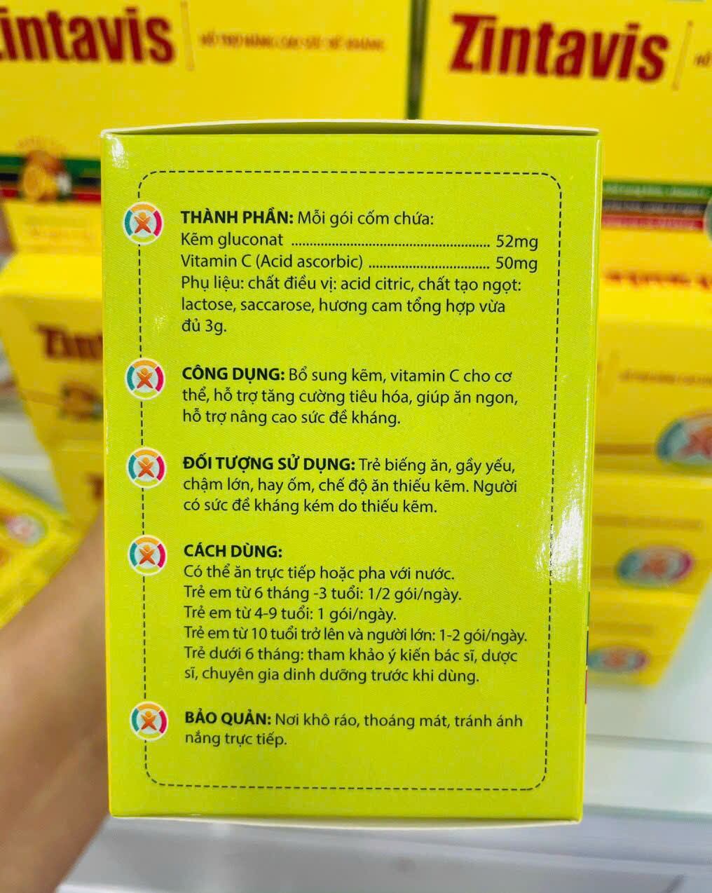 Zintavis - Cốm ZinC bổ sung vitamin