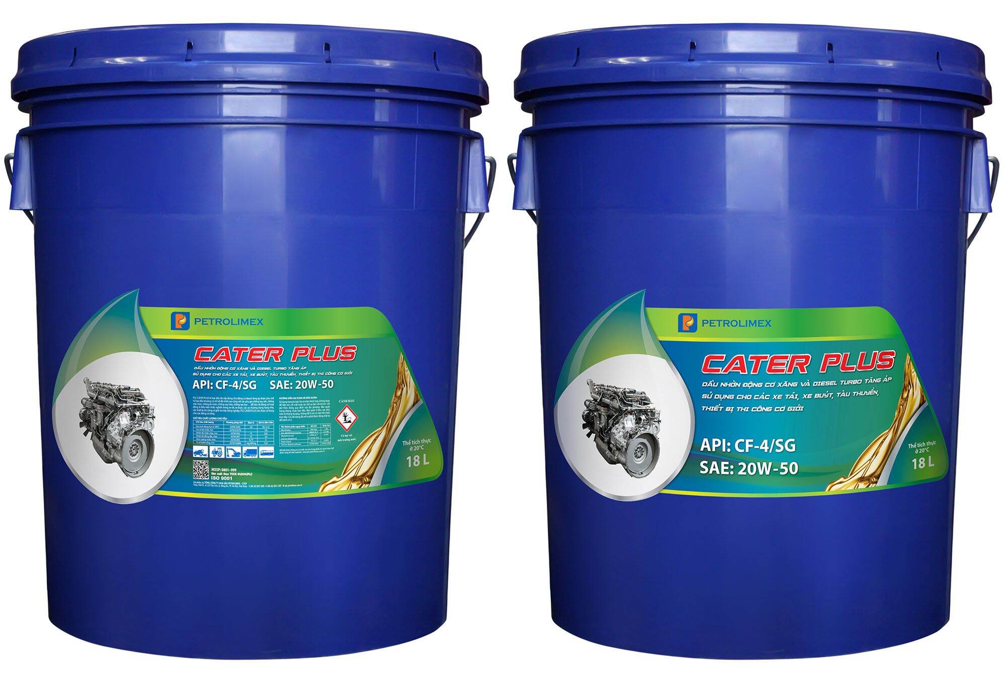 [THÙNG 18 LÍT] Dầu nhớt CATER PLUS 50 ( diesel turbo) PETROLIMEX