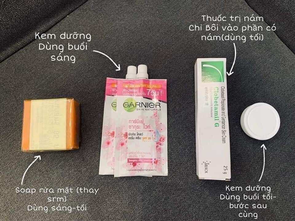 Set Kem Nám Thái Dạng Túi